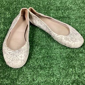 Tory Burch Snakeskin Ballet Flats 7.5
